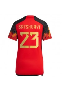 Belgia Michy Batshuayi #23 Fotballdrakt Hjemme Klær Dame VM 2022 Korte ermer
